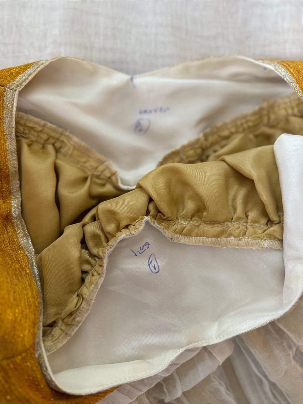 π Greek Goddess White and Gold Maxi Dress with Sash - Picture 11 of 11
